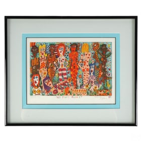 James Rizzi 1950-2011 3-D Pop Art Serigraph SIGNED