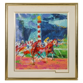 LeRoy Neiman 1921-2012 Horse Race Serigraph SIGNED