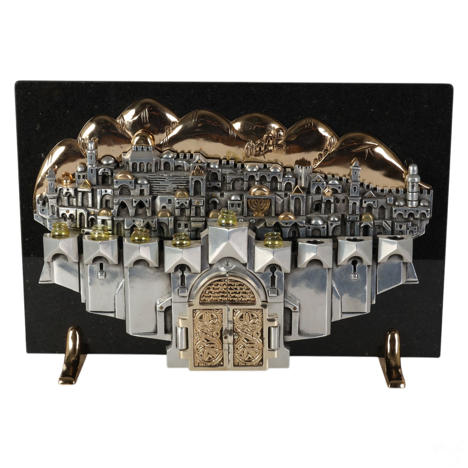Frank Meisler 1925-2018 Jerusalem Hanukkah Menorah (1 of 5)