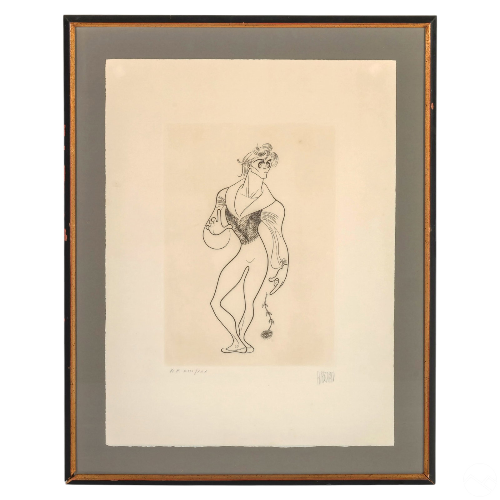 Hirschfeld 1903-2003 Baryshnikov Etching SIGNED (1 of 6)