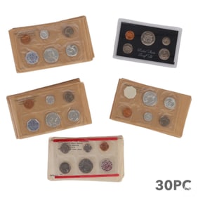 30 US Mint Proof Coin Sets 1961 & 1972 ESTATE LOT