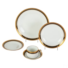 Richard Ginori Palermo Black 59 Pc Dinnerware Set
