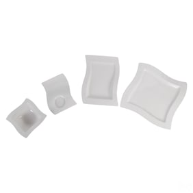 Villeroy & Boch White New Wave Porcelain 21pc SET