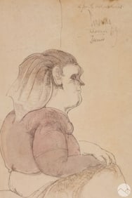Jose Luis Cuevas 1934-2017 Tanger Woman Drawing