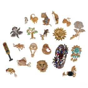 KJL MMA Nolan Miller Napier Vintage Brooch 20p LOT
