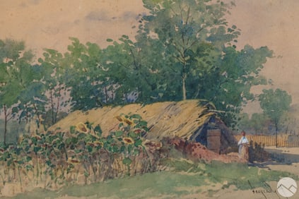 Antal Neogrady 1861-1942 Watercolor Painting