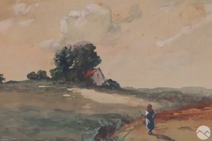 Antal Neogrady 1861-1942 Rural Landscape Painting