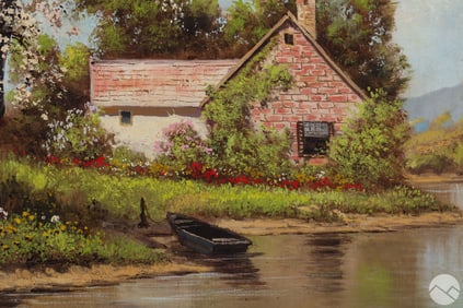 Laszlo Neogrady 1896-1962 Landscape Oil Painting