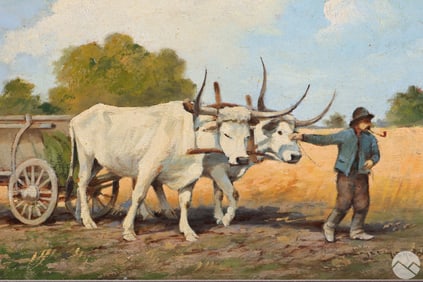 Laszlo Neogrady 1896-1962 Landscape Oil Painting