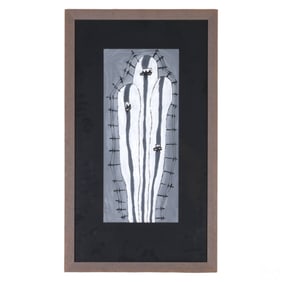 Modern Abstract Monochrome Highway Road Painting