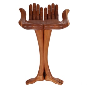 Wooden Hand Art Sculpture Style of Pedro Friedberg