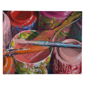 Oscar Lakeman b.1949 Brush Container #404 Painting