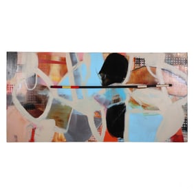 Anthony Liggins b.1965 Abstract Mix Media Painting