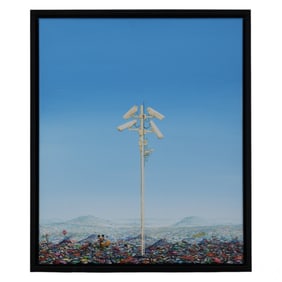 Jeff Gillette b.1959 Post-Modern Abstract Painting