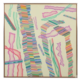 Jordan Davies B.1941 Postmodern Memphis Painting