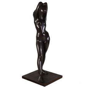 Erwin Hauer 1926-2017 Bronze Nude Woman Sculpture