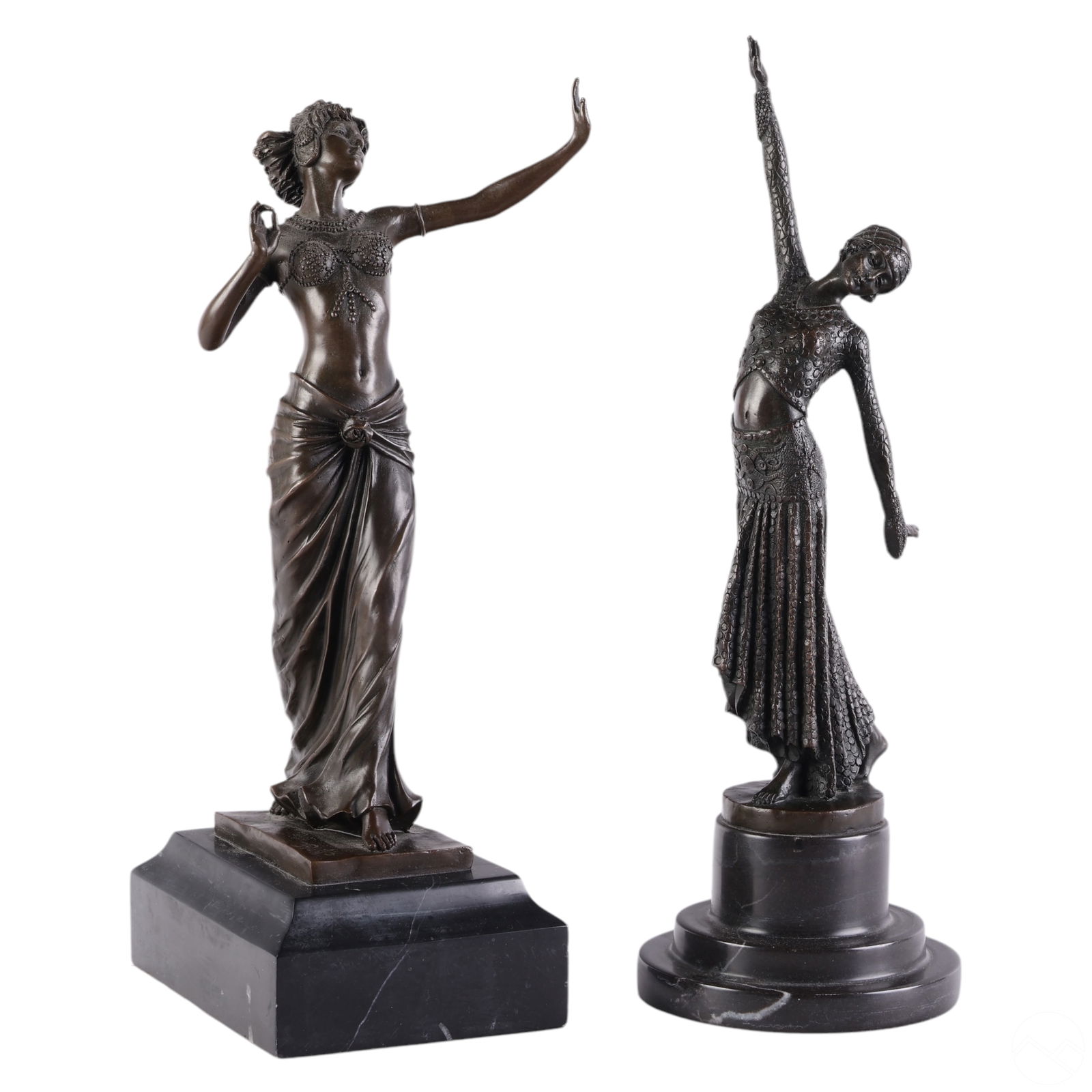 Art Deco Bronze Woman after Preiss & Chiparus LOT (1 of 10)