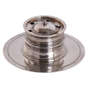 Silver Hamilton & Ingress Scottish Inkwell 332gr.