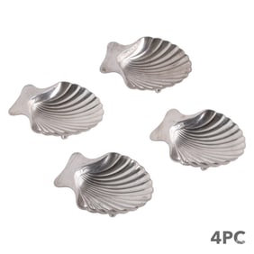 Tiffany & Co Sterling Silver Shell Nut Dish 4p SET