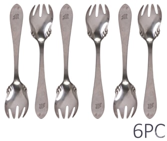 Tiffany Co Sterling Queen Anne Ice Cream Forks SET