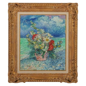 David Burliuk 1882-1967 Impressionist Oil Painting