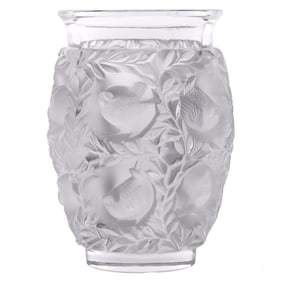 Lalique French Crystal Saint-Marc Deco Style Vase