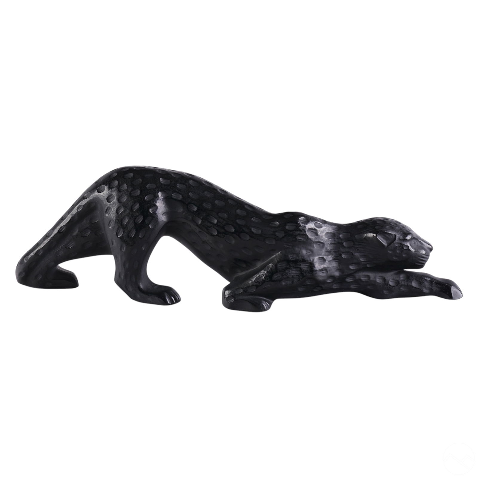 Lalique Black Crystal Zeila Panther Cat Sculpture (1 of 5)