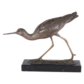 David H Turner B.1961 Marsh Piper Bronze Sculpture