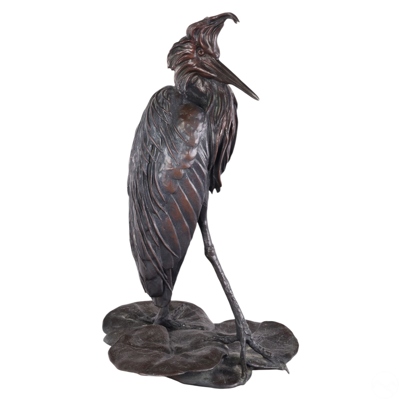 Walter Matia B.1953 Reddish Egret Bronze Sculpture (1 of 4)
