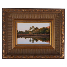 David Lanier b.1962 Lake Scene Landscape Painting