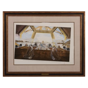 Salvador Dali 1904-1989 Last Supper Etching SIGNED