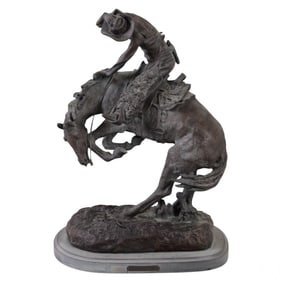 Rattlesnake Horse Bronze Sculpture after Remington