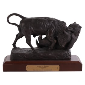 Bronze 12" Bull Sculpture after Rosa Marie Bonheur