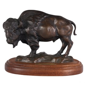 Cloyde Barnes b.1934 Bronze Beauregard Sculpture