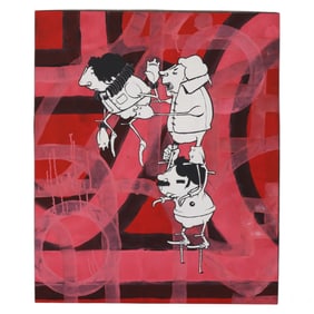 Alex Hornest Brazilian b.1972 Street Art Painting