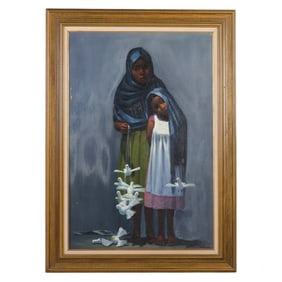 Gilberto Navarro 1931-2019 La Paloma Rota Painting