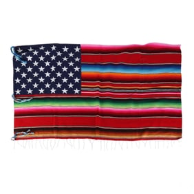 Nacho Becerra b.1962 Urban Textile American Flag