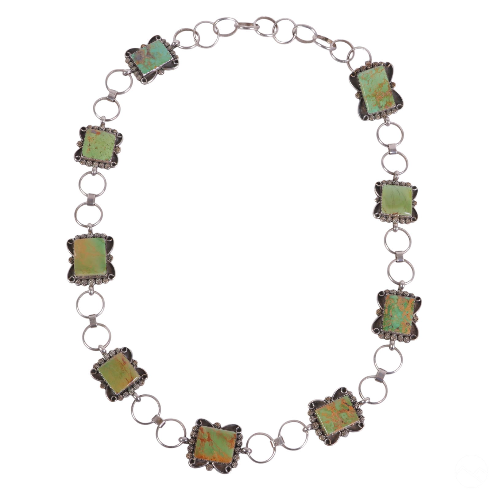 Native American Navajo Sterling Silver Concho Belt (1 of 5)