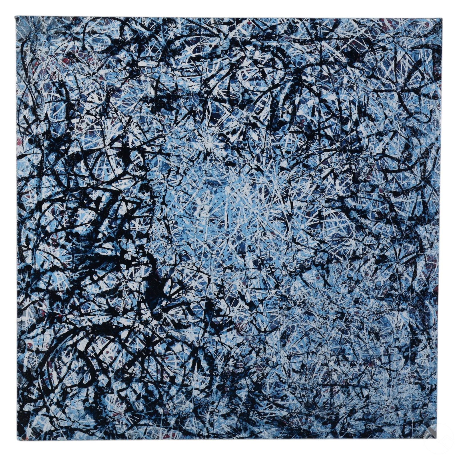 Abstract Action Drip Painting by Paul Roberts 2021 (1 of 7)