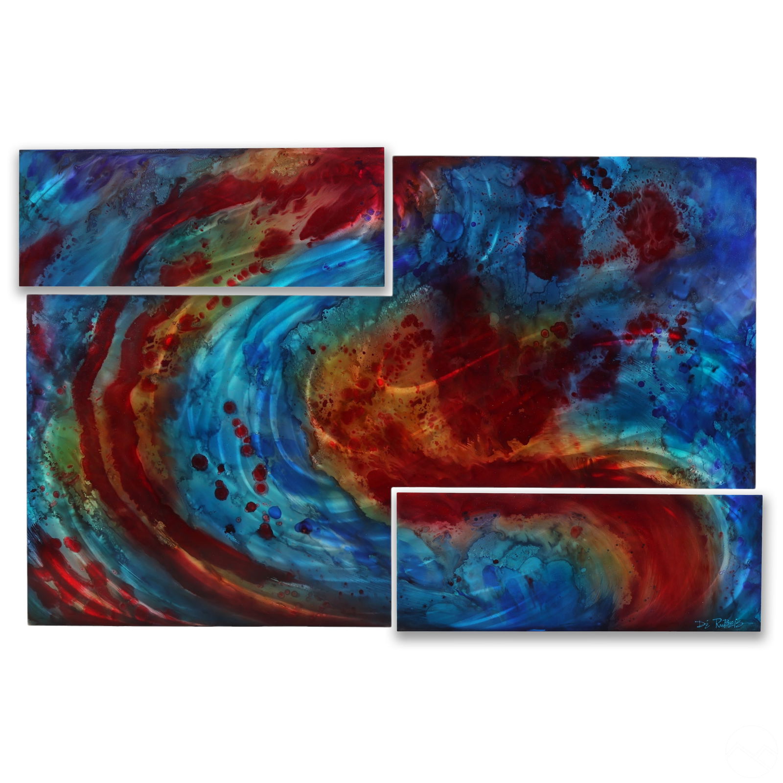 Chris DeRubeis (b.1978) Modern Abstract Triptych (1 of 13)