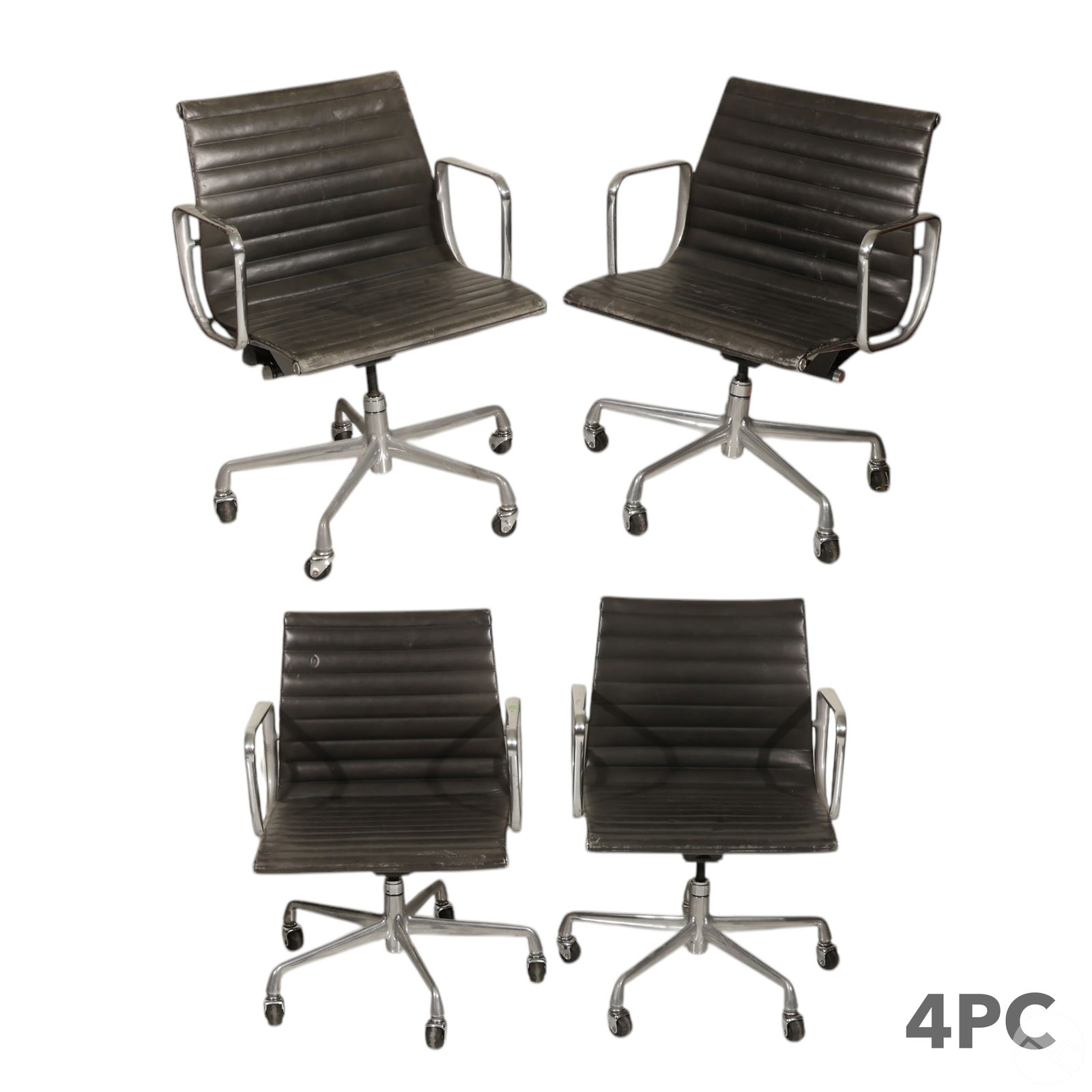 Eames Aluminum Group Management Chairs 4pc LOT (1 of 6)