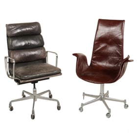 Eames Soft Pad Chair & Modernist Bird Chair LOT