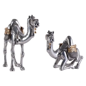 Frank Meisler Articulated Camel Sculptures 2pc LOT