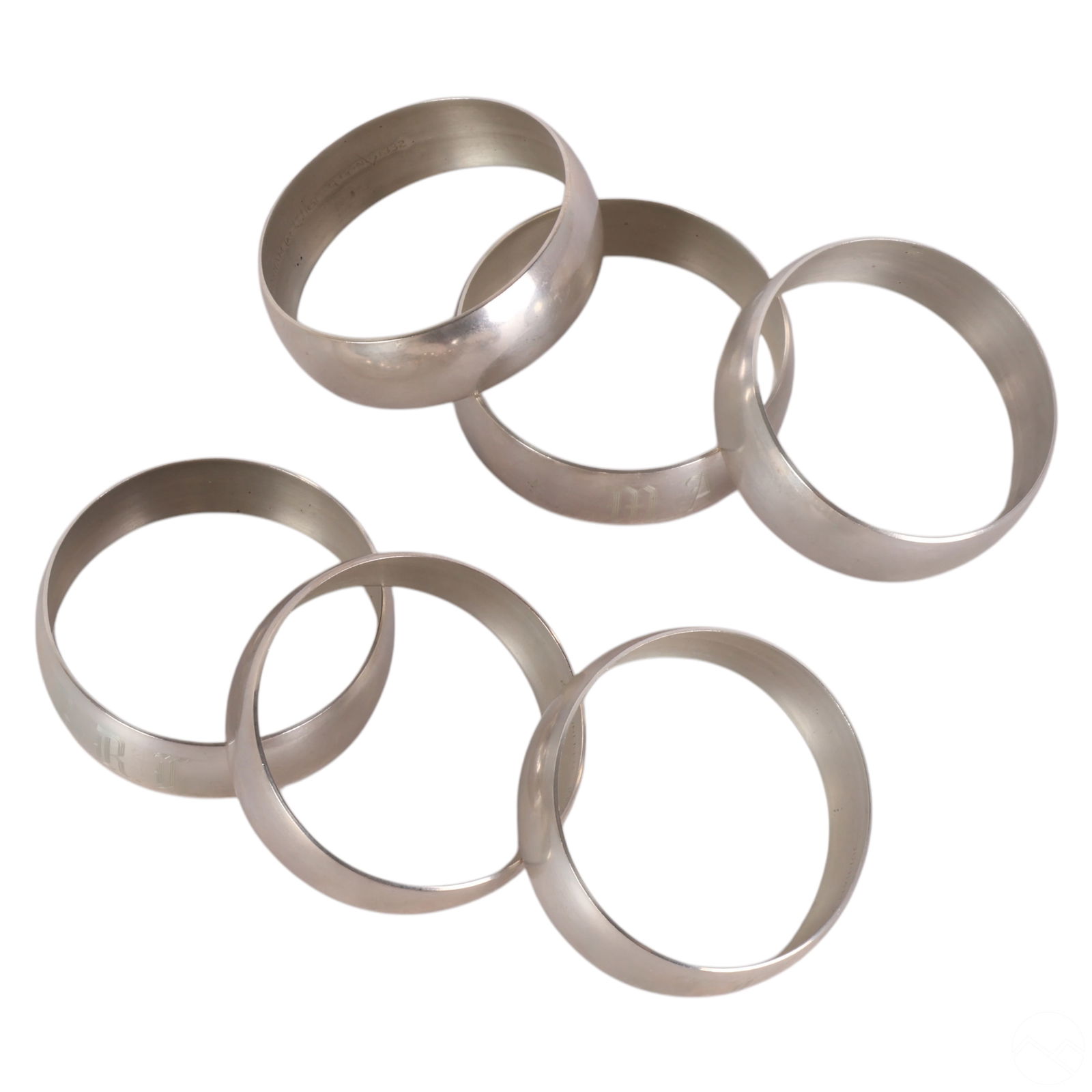 Gorham Sterling Silver Monogrammed Napkin Rings SET (1 of 4)