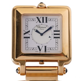 Chopard Gold Plate Happy Day Travel Alarm Clock