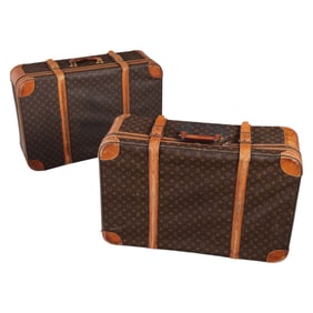 Louis Vuitton Vintage LV Monogram Suitcase 2pc LOT
