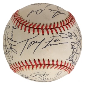 MLB Legends Multi-Player SIGNED Baseball JSA COA