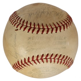 1960-1961 New York Yankees SIGNED Baseball JSA COA