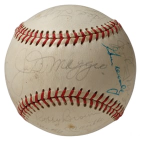 New York Yankees Reunion Multi SIGNED Baseball JSA