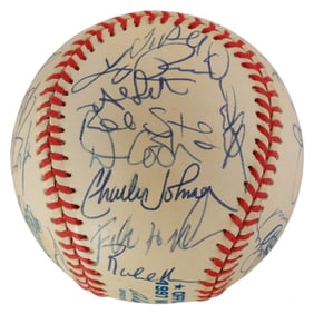 1997 World Series Marlins SIGNED Baseball JSA COA